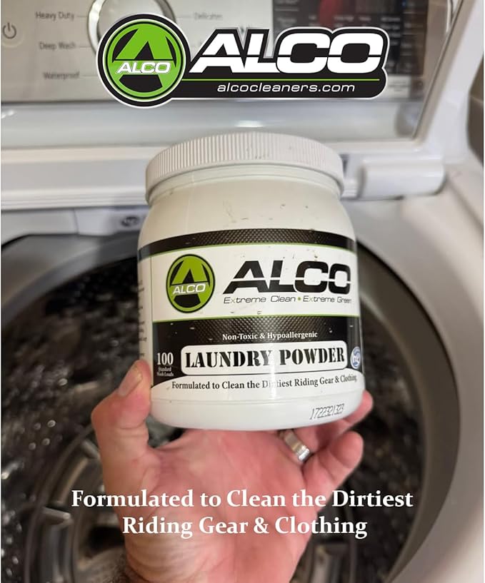 ALCO Laundry Powder - Powerful Stain Removal - Hypoallergenic and Unscented Formula for All Fabrics including Riding Gear, Gym, Baby and Delicate Clothing - 2 lbs, Pack of 1