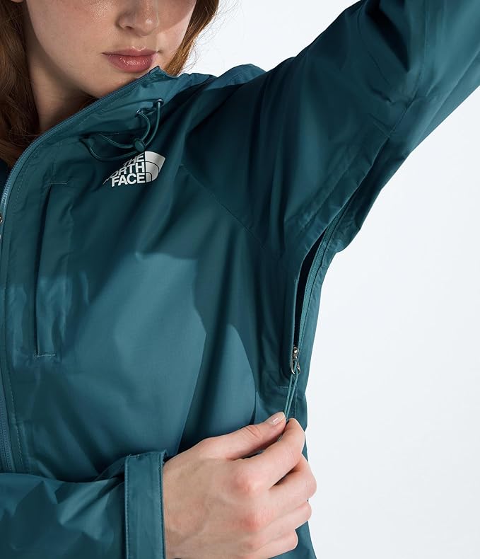 THE NORTH FACE Women's Alta Vista Rain Jacket | 3 Piece Hood With Adjustable Cinch-cord, Waterproof, Breathable