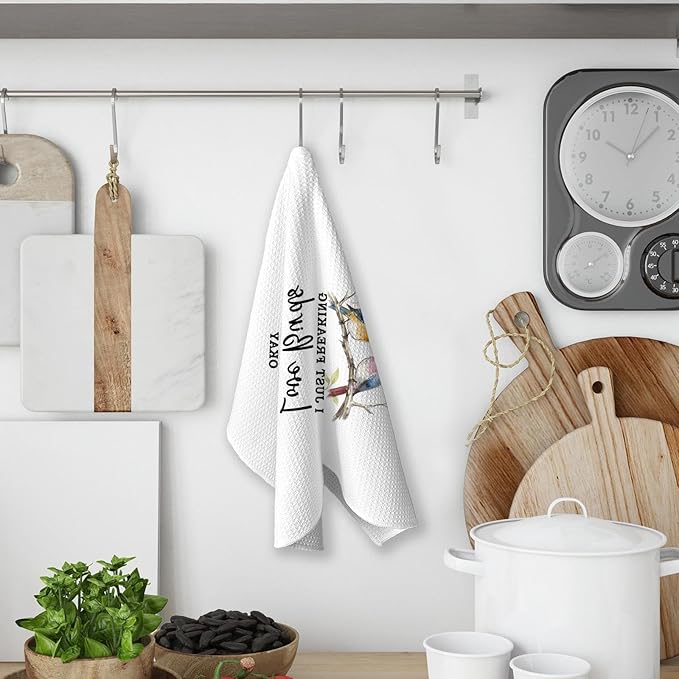 Bird Gifts Kitchen Towels, Christian Friendship Birds Gifts for Lovers Women, Christian Birds Birder Dish Towels for Kitchen,Friendship Bird Bathroom Hand Towels Decorative Set of 4 Dish Cloths