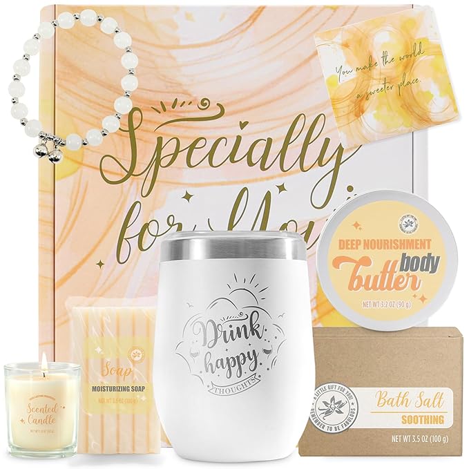 BFFLOVE Spa Gift Set for Women, Sister, Best Friends | Birthday, Valentine's Day Gifts | Vanilla Bath and Body Set 6pcs