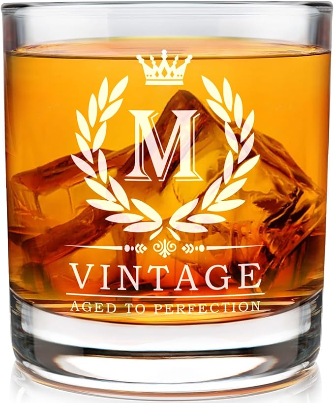 Old Fashioned Glasses Birthday Gifts for Men 11oz Personalized Whiskey Glass Engraved Monogram Drinking Glass for Man Custom Bourbon Gift For Dad Who Have Everything