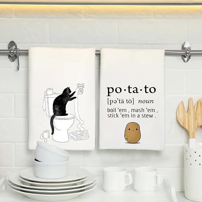 Dog Kitchen Towels Dish Towel Tea Towel Absorbent Hand Towels Decorative for Bathroom Kitchen Home Decor,Dog Love Gifts Ideal Housewarming Gift for Women,Men,Hostesses,Friends,Chefs