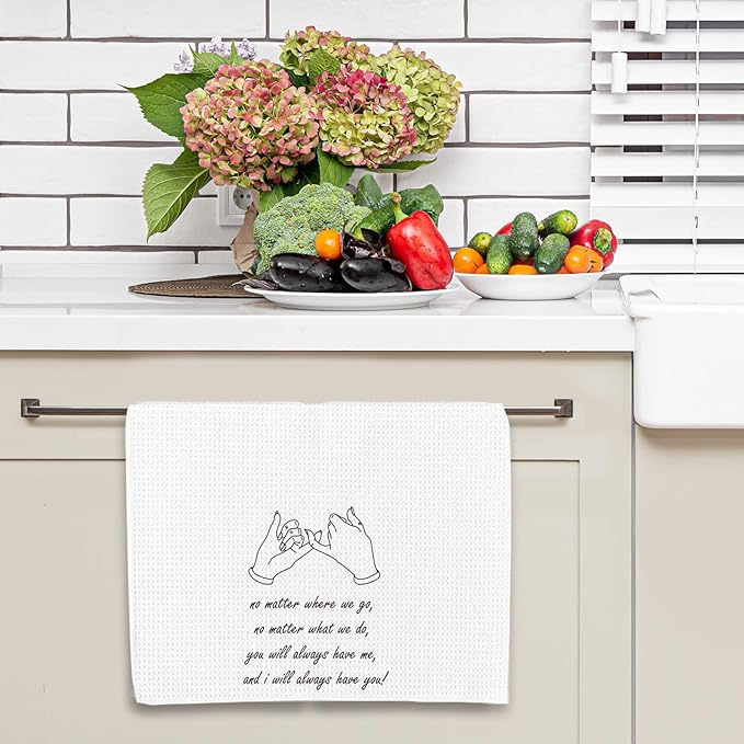 Friendship Gift for Friends, Tea Towel for Female Friends, Water-Absorbent Quick-Drying Dish Towel 16 * 24in