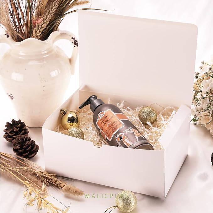10 Gift Boxes 9.5x6.5x4 Inches Gift Boxes with Lids Boxes for All Occasion Bridesmaid Proposal Boxes, White Gift Boxes Bulk for Light Weight Gifts, Crafting