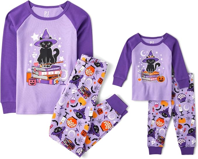 The Children's Place unisex-baby And Kids, Sibling Matching, Holiday Pajama Sets, Cotton