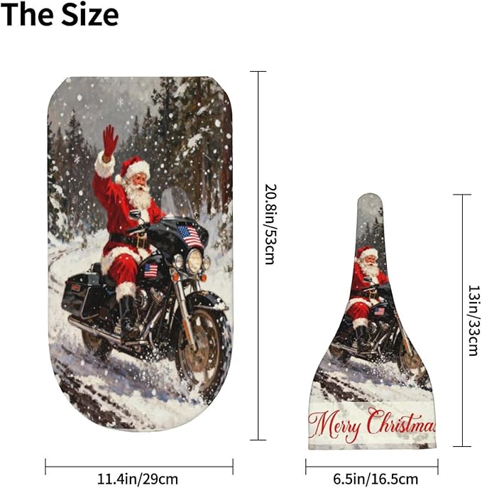 Christmas Baby Swaddle Blanket and Hat Set for Newborn Boys Girls Soft Infant Wrap Sleep 0-6 Months Red Santa Claus