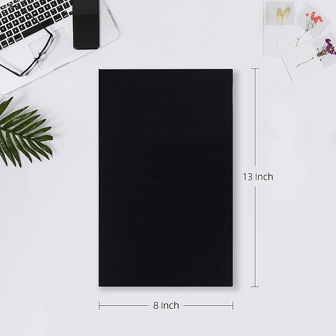 Mublalbum Small Photo Album 4x6 300 Photos Linen Cover Picture Book with Horizontal Pockets for Family Wedding Baby and Anniversary (Black)