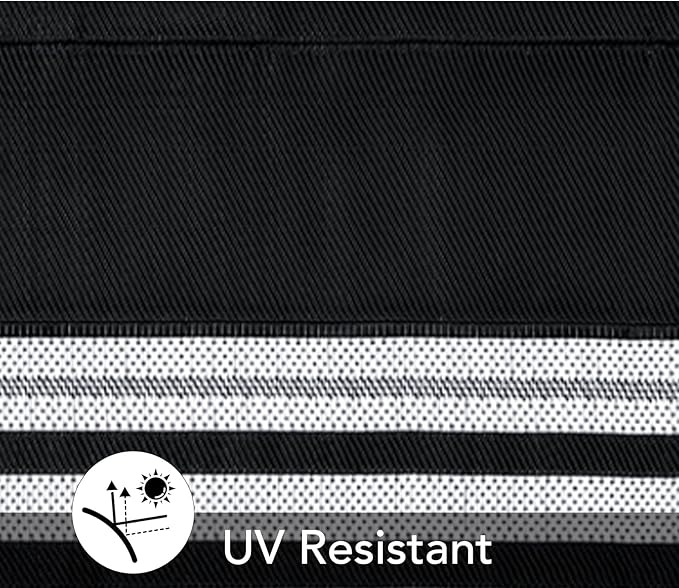 9x12 Outdoor Rug Waterproof Foldable Plastic Straw Carpet for Patio Modern Border Reversible Mat Lightweight Floor Mat for Picnic, Backyard, Rv, Beach, Deck, Camper, Balcony，Black/White