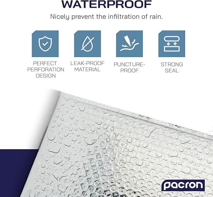 100-Pack Insulated Silver Thermal Bubble Mailers 6 x 7 - Waterproof Metallic Foil Self-Sealing Padded Envelopes for Cold Shipping, Perishables, Food, Cosmetics, Pharmaceuticals