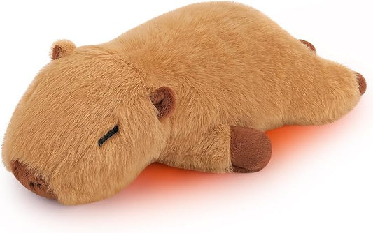 1.8lb Capybara Microwavable Heating Pad-14'' Cuddly Capybara Heating Pads for Cramps &Period Pain Relief for Women,Heatable & Coolable Stuffed Animals Bedtime Birthday Gift for Women Kids