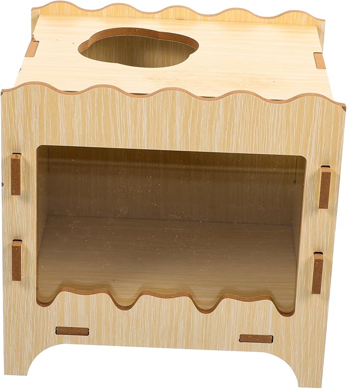 GALPADA Hamster Digging House Cozy Hideout for Small Pets Interactive Tunnel Box for Play and Exploration Natural Material Easy to Clean for Hamsters and Small Animals