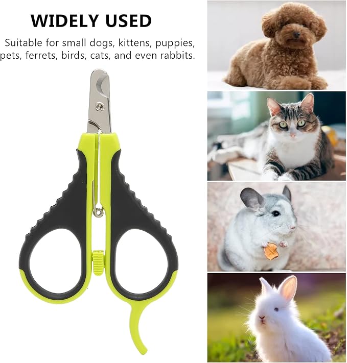 Dog Nail Clippers, Cat Claw Trimmer Professional Wider Blades Elbow Spring for Grooming for Cats for Kittens for Ferrets