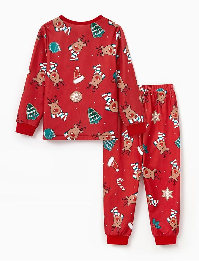 PATPAT Christmas Family Matching Pajama Sets Includes Christmas Socks - Perfect for Family Photos & Holiday Celebrations