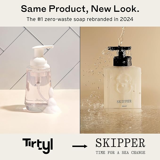 Tirtyl Skipper Foaming Hand Soap Tablet Refills - 12 Pack - 96 fl oz total (12x 8 fl oz) - Rebranded - Compostable Packaging - Variety Fragrance Pack