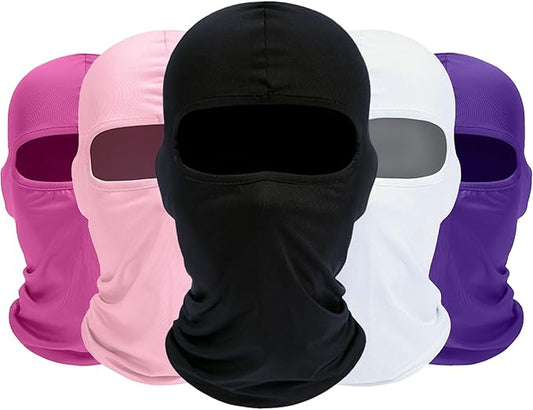 ROXUN Balaclava Ski Mask, 5 Pack Neck Gaiter Motorcycle Scarf Cold Winter Warm Windproof Men/Women