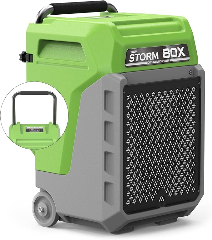 ALORAIR Storm LGR Commercial Dehumidifier with Pump & Drain Hose, Portable Industrial Dehumidifiers with Wheels for Water Damage Restore, Basement, Garage, 5 Years Warranty