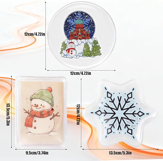 Reusable Hand Warmers, Pocket Heat Packs - Fast Heating & Long-Lasting Cycle Heat Packs for Outdoor Camping, Hiking & Golf - Compact Pocket-Sized Warmers
