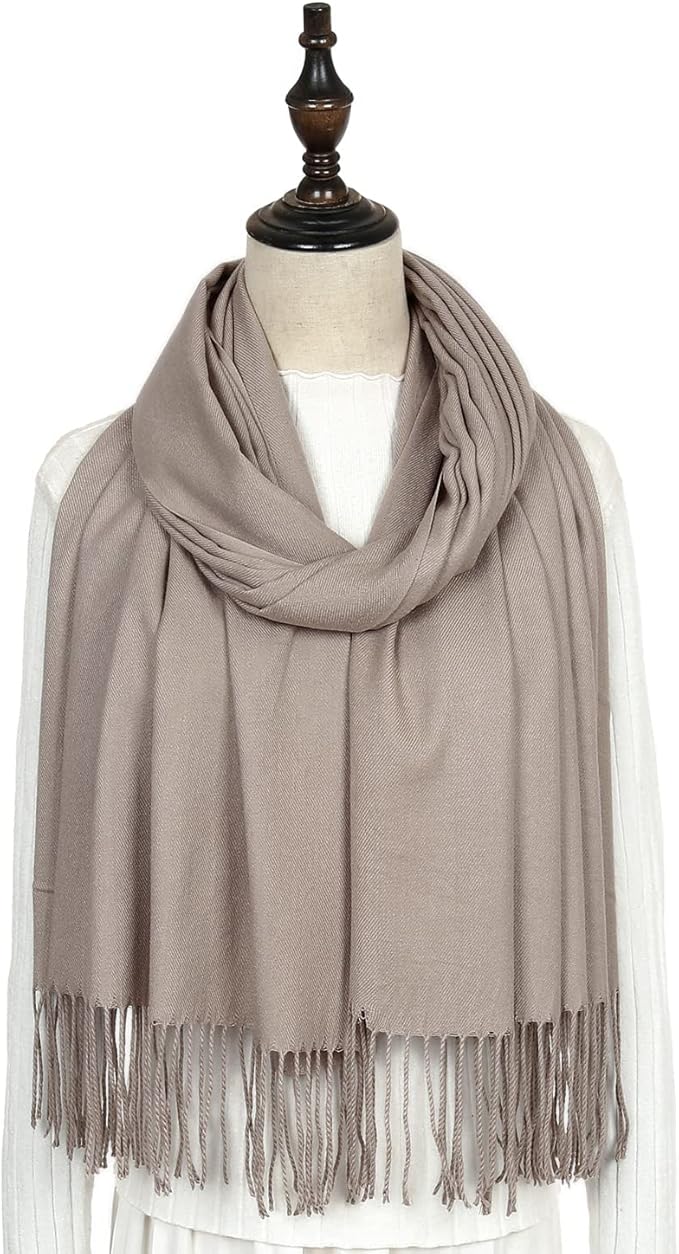 RIIQIICHY Women's Scarf Pashmina Shawls and Wraps for Evening Dress Bridesmaid Wedding Bridal Winter Warm Long Large Scarves