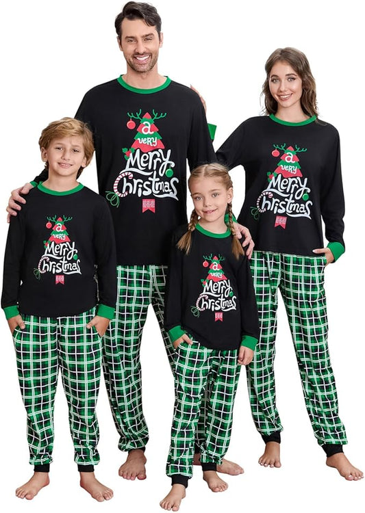 Christmas Family Pajamas Matching Sets, Matching Christmas Pjs For Family and Dog, Holidays Jammies Family Pjs Set