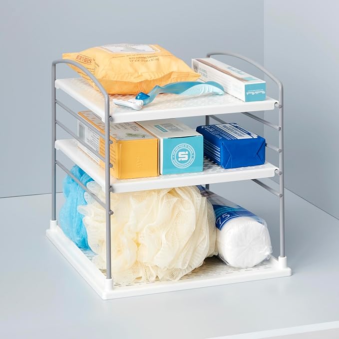YouCopia UpSpace Adjustable Box Organizer for Foil Wrap and Kitchen Cabinet Storage,Original,White,(Pack of 6)