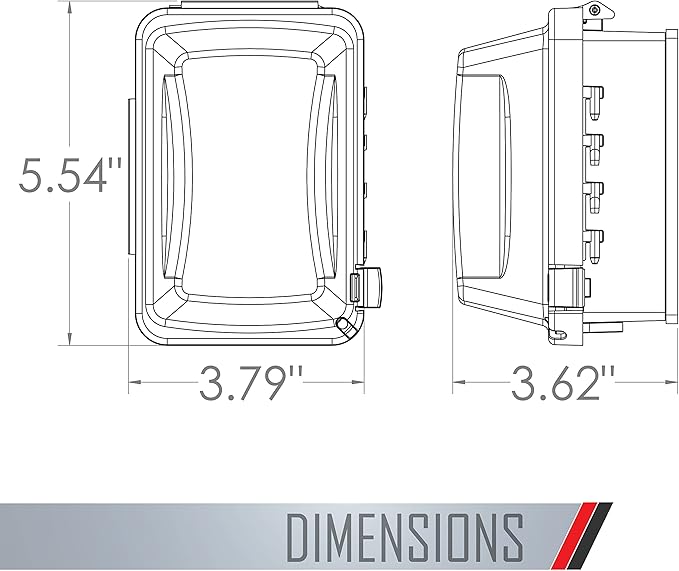 TayMac MM510C Single-Gang Horizontal/Vertical Weatherproof Receptacle Cover, 3.75 Inches Deep, Clear