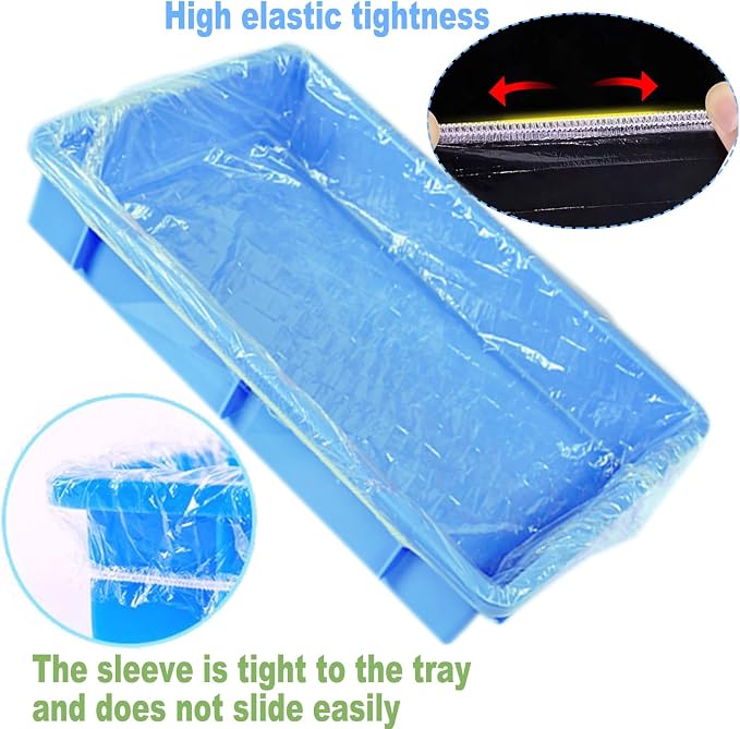 30 Pcs Large Rabbit Cage Liner Disposable Bunny Cage Liner Bag 34'' X 22''- Clear Elastic Pet Toilet Film Small Animal Tray Covers for Bunnies Ferrets Chinchillas Birds - Leak Proof & No Mess