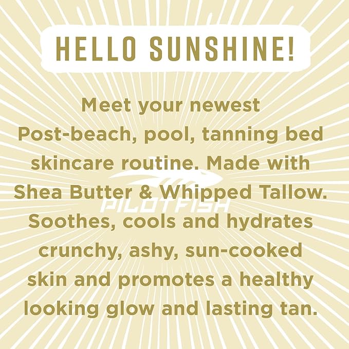 Sun & Done Whipped Beef Tallow for Skin - After Sun Care with 7 Simple Ingredients Including Shea Butter & Lavender | Sun Burn Healing Cream, After Tanning Lotion, After Sun Lotion, Gel, Moisturizer