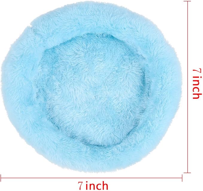 FEBSNOW Guinea Pig Bed Soft Fleece Nest for Hamster Small Animals | ﻿ Natural Cotton and Soft Wool, Guinea Pig Bed, Hamster Bed, Machine Washable Warm Nest, Hair Remover Brush Included