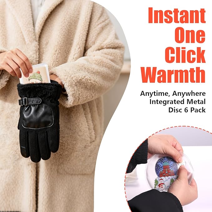 Reusable Hand Warmers, Pocket Heat Packs - Fast Heating & Long-Lasting Cycle Heat Packs for Outdoor Camping, Hiking & Golf - Compact Pocket-Sized Warmers