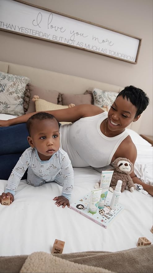 Earth Baby Moisturizing Lotion +, 3.8 Fl Oz, Hypoallergenic for Sensitive Skin, Natural and Organic, Pediatrician and Dermatologist Tested, Safe for Babies, Toddlers, and Kids