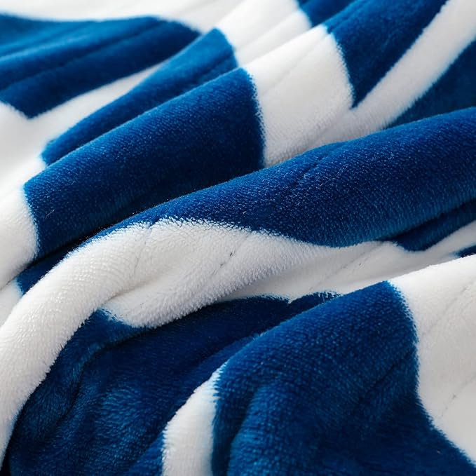 VENTIMI Electric Blanket Heated Throw, 50" x 60" Heated Blanket with 5 Heat Levels & 3 Hours Auto Off, Fast Heating Blankets with ETL & FCC Certification, Navy