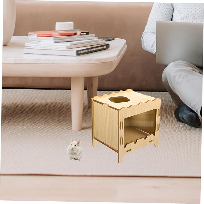 LIOOBO Hamster Digging Plaything Interactive Nest Toy for Small Pets Creative Hamster House Natural Tunnel for Exploration and Fun for Enrichment Activities
