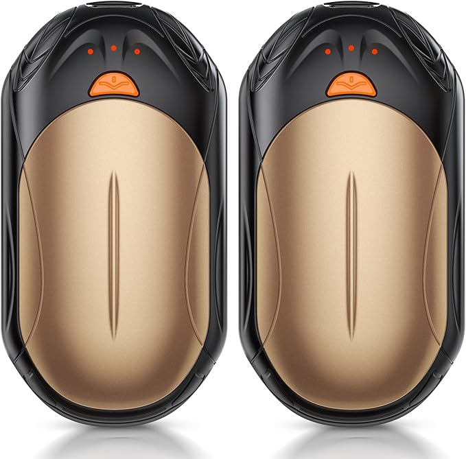 AI Hand Warmers Rechargeable 2 Pack, AI Smart Chips Electric Hand Warmers, 20Hrs Long Safe Heat, Portable Pocket Heater, Gifts for Christmas, Outdoor, Hunting, Golf, Camping Accessories