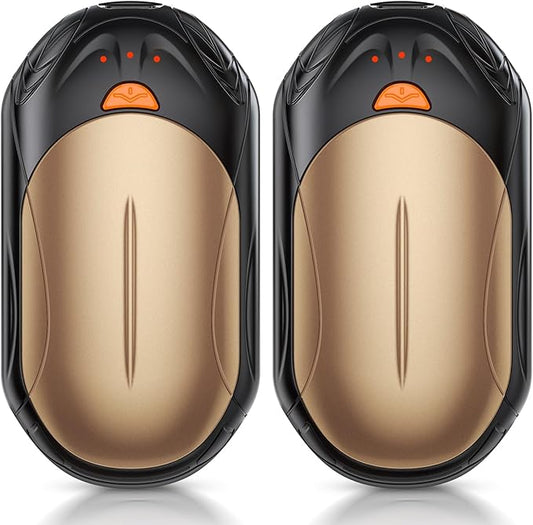 AI Hand Warmers Rechargeable 2 Pack, AI Smart Chips Electric Hand Warmers, 20Hrs Long Safe Heat, Portable Pocket Heater, Gifts for Christmas, Outdoor, Hunting, Golf, Camping Accessories
