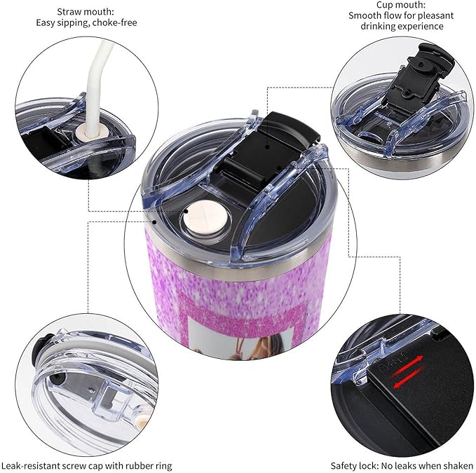 Personalized Tumbler Custom Insulated Travel Mug Custom Drinking Coffee Cup with Photos and Text 40oz Christmas Birthday Gift