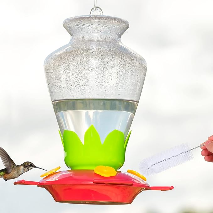 Hummingbird Feeder Cleaning Brush 19 Pieces 3 Size Mini Nylon Double Headed 2 in 1 Hummingbird Brush Hard to Reach Places Tiny Cleaning Kit(White)