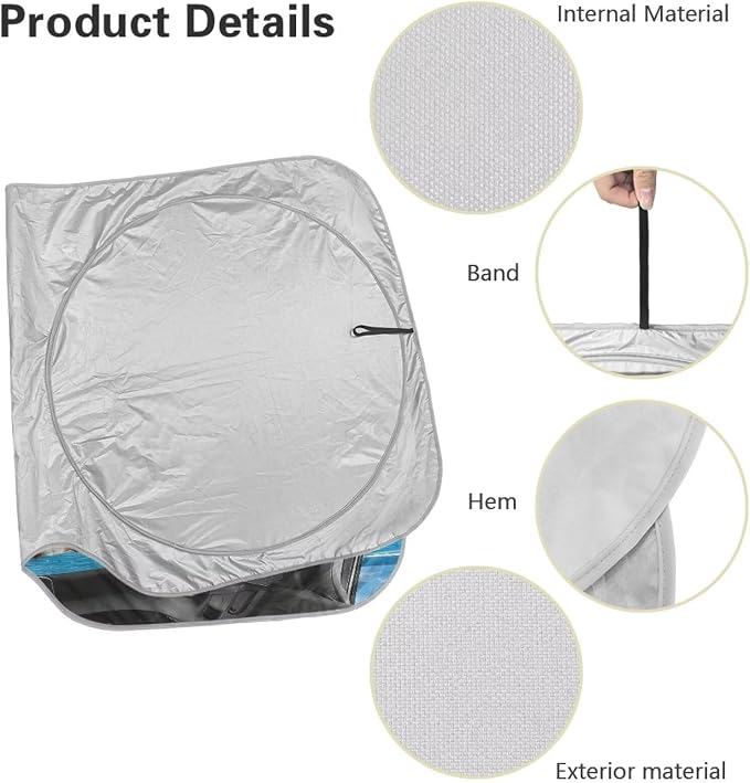 Cute Giraffe Windshield Sun Shade Foldable Hawaiian Vehicle Windshield Protecion for Front Window Reflector Sunshade Offers Protection for Car Interior Universal Fit for Most Cars SUV