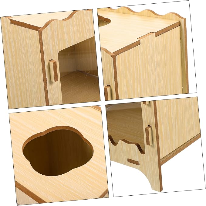 Toddmomy Hamster Digging House Toy Comfortable Hideout for Small Pets Interactive Mining Box for Dwarf Hamsters Mice and Other Small Animals