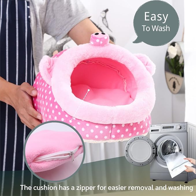 JanYoo Chinchilla House Ferret Bed Accessories Tunnel Pouch for Hedgehog Supplies(XL,Pig)