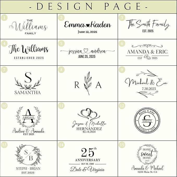 Personalized Unique Anniversary Wedding Gifts for Couples - Men, Women, 1st to 25th or 50th Anniversary Present for Him, Her, Husband, Wife, Parents, Best Custom Couple Gift Ideas
