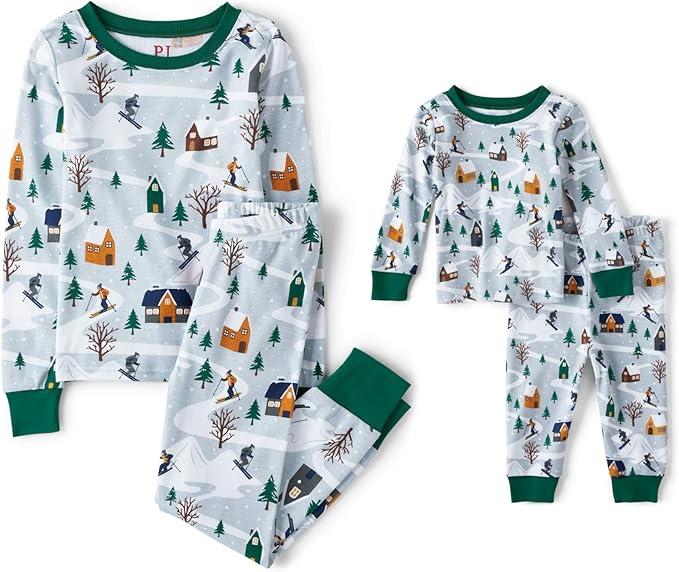 The Children’s Place Family Matching, Christmas and Holiday Pajama Sets, Cotton