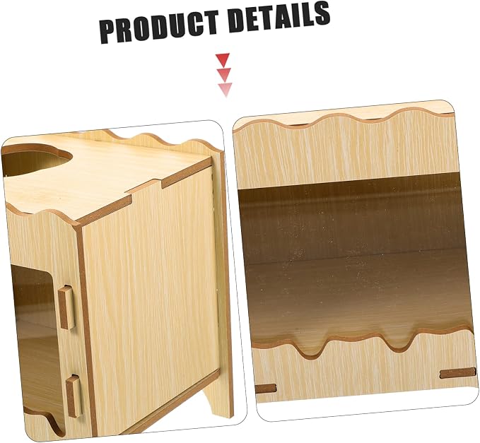 WOONEKY Real Hamster Nest Box Digging Toy Interactive Pet Hideout for Indoor Outdoor