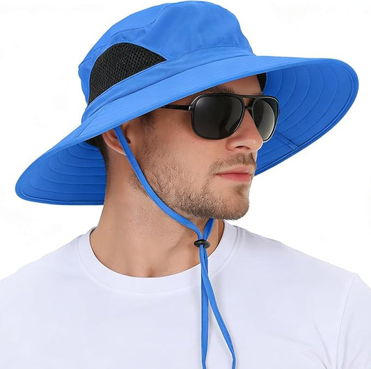 EINSKEY Wide Brim Sun Hat, UPF 50+ UV Protection Waterproof Packable Bucket Hat for Men & Women, Fishing Hiking Beach Garden