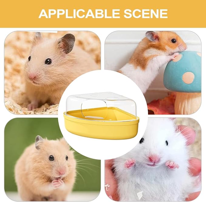 Hamster Sand Box Bathing Digging Transparent Leakproof | Hamster Cage Bathing Sand Box for Mouse Chinchilla Enrichment Play Sleeping Foraging Potty