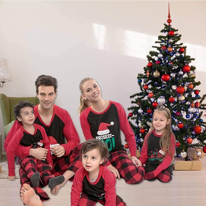 Matching Family Christmas Pajamas Sets, Holiday PJs with Top and Pants, Cute 2 Piece Sleepwear for Couples/Women/Men