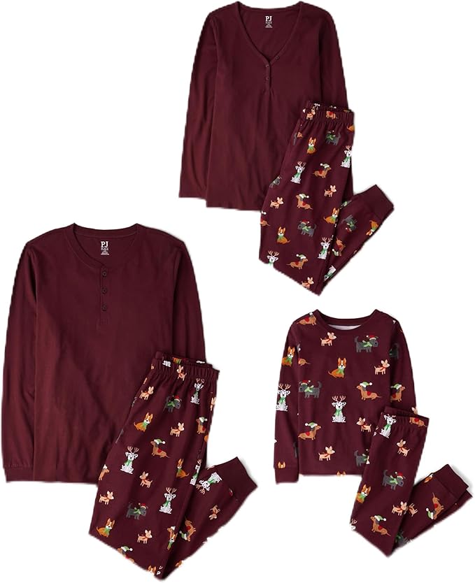 The Children’s Place Family Matching, Christmas and Holiday Pajama Sets, Cotton