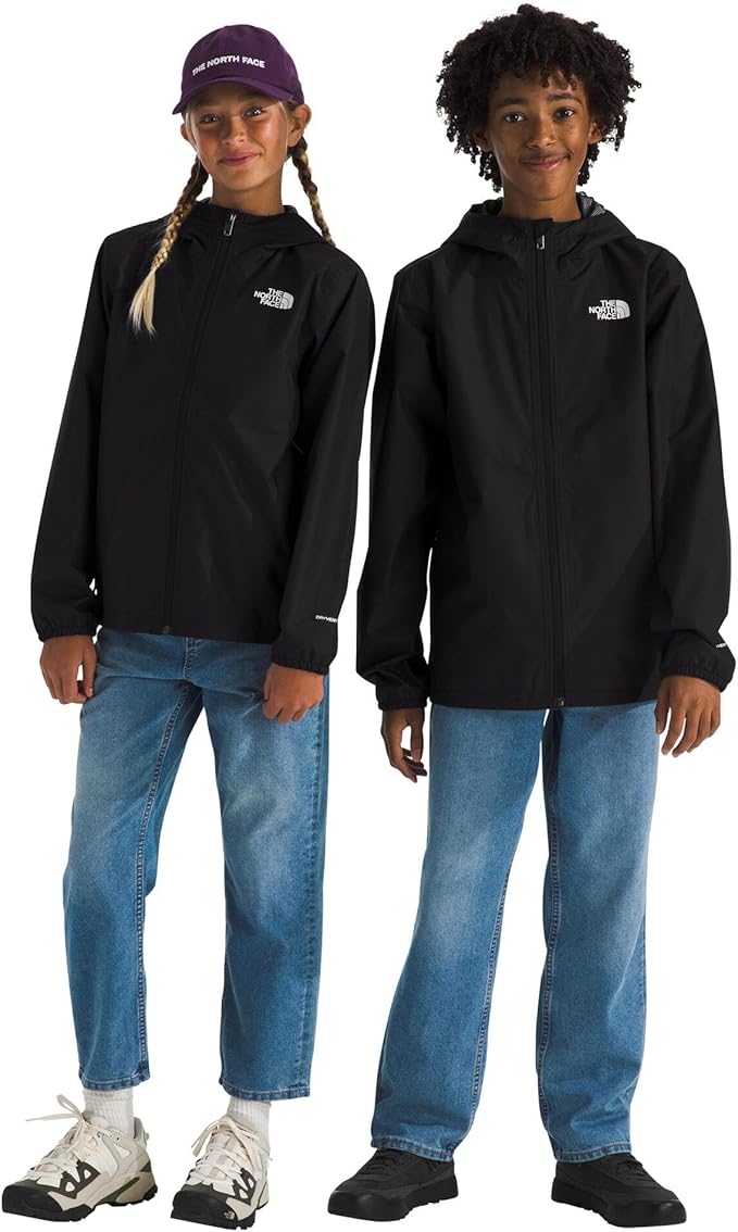 The North Face Unisex Kids Zipline Rain Jacket - Waterproof Rain Coat, Secure Zip Pockets, Weather Ready Hood