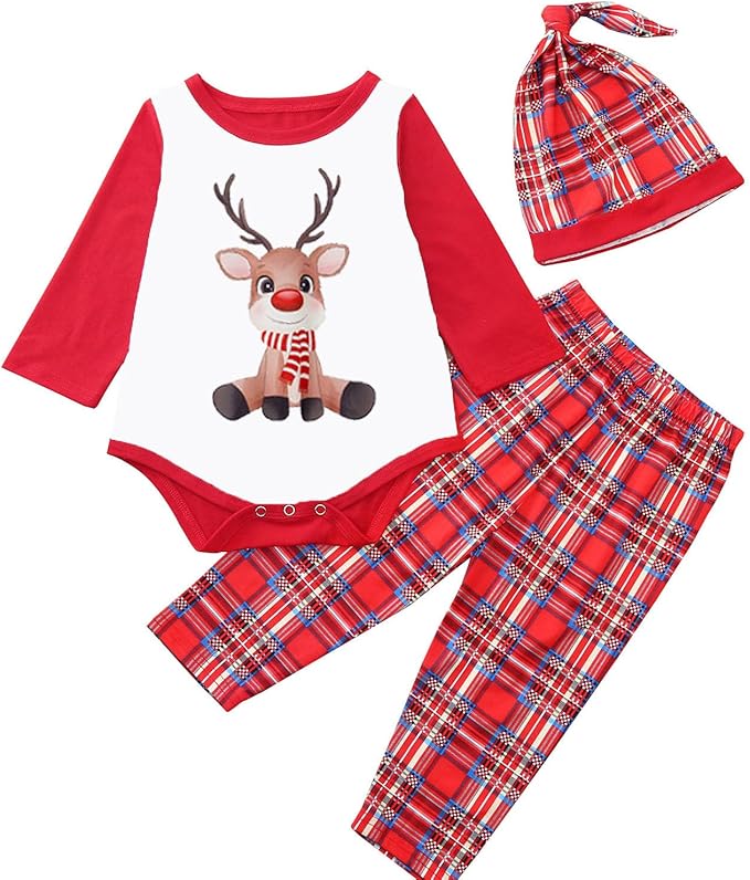 WephuPSho Christmas Family Matching Pajamas, Festive Xmas Jammies Sets for the Whole Family, Holiday Pjs Christmas