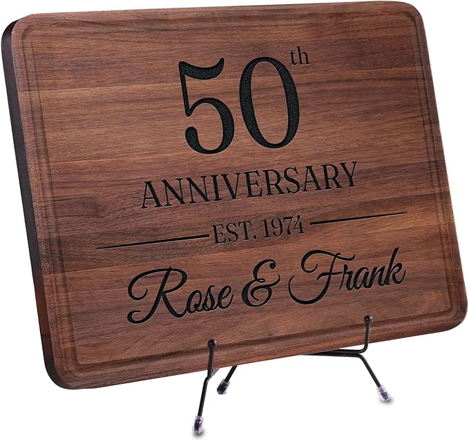 Wedding Gifts for Couple 2025, Personalized Cutting Board for Couple, 50th Anniversary, Housewarming, New Home, Christmas, Registry Gift For Wife, Husband, Him, Her