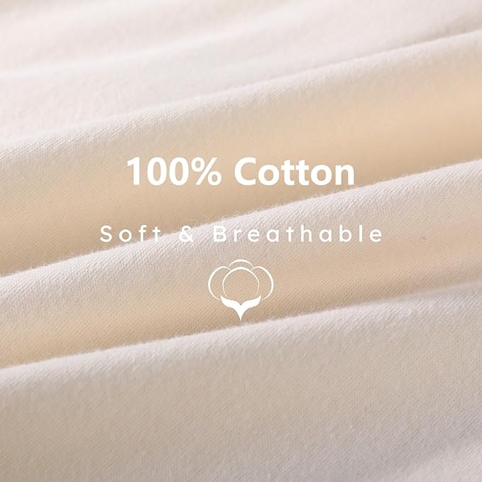 Baby Sleep Sack 18-24 Months, 100% Cotton Sleeping Sack for Newborn and Infant, 3 Pack Baby Wearable Blanket, 0.5 Tog Lightweight Double Zipper Sleep Bag Apricot